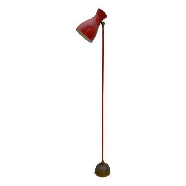 Model 57/416 Floor Lamp by Dieter Schulz for Wohnbedarf, 1950s For Sale