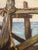 1970s Original Nautical Ocean Oil Painting - Seagulls & Sea Pier Pilings in Wood Frame For Sale - Image 4 of 11