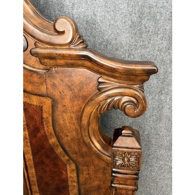 Michael Amini Windsor Court King Size Bed Frame For Sale In Raleigh - Image 6 of 17