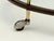 French Oval Drinks Cart of Mahogany and Brass and Glass on Rolling Casters For Sale - Image 9 of 12