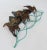 Mid-century brutalist style mixed metal running mustangs wall hanging sculpture. Signed by artist and numbered. Some...