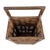 Antique 1910s Woven Splint Wood Rolling Cart Utility Basket / Wheeled Shopping Trolley For Sale - Image 9 of 18