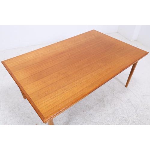 Vintage Extendable Teak Dining Table For Sale - Image 6 of 16
