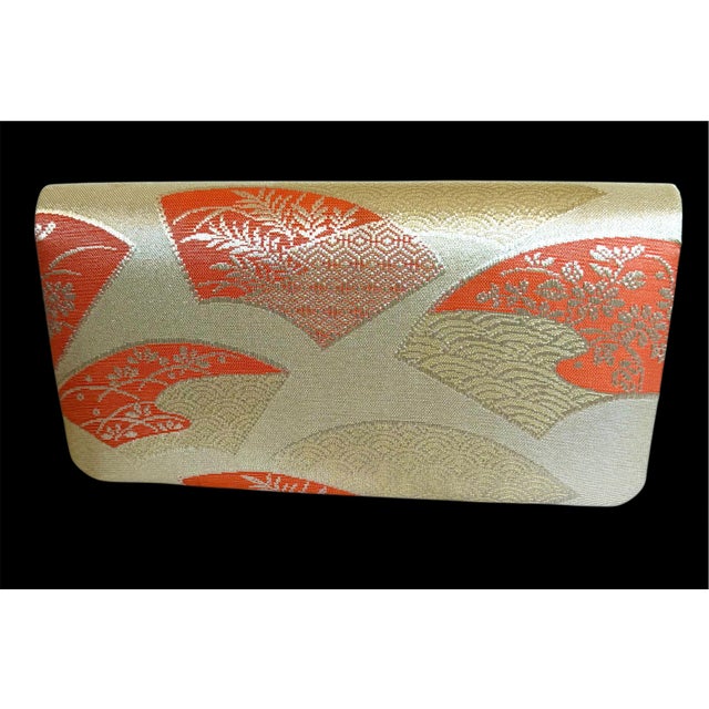 Japanese Fans Kimono Silk Brocade Evening Bag Clutch This exquisite bag is a tribute to classic Japanese culture, Kyoto...