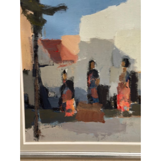 Stig Wernheden, Southern City Scene, 1960s, Oil on Canvas, Framed For Sale - Image 7 of 18