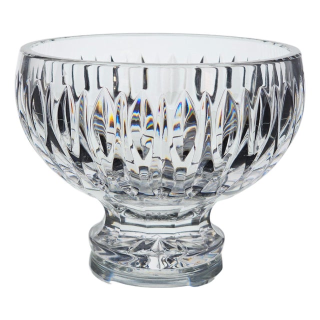 Marquis by Waterford Sheridan Footed Cut Crystal Bowl 5.5" For Sale
