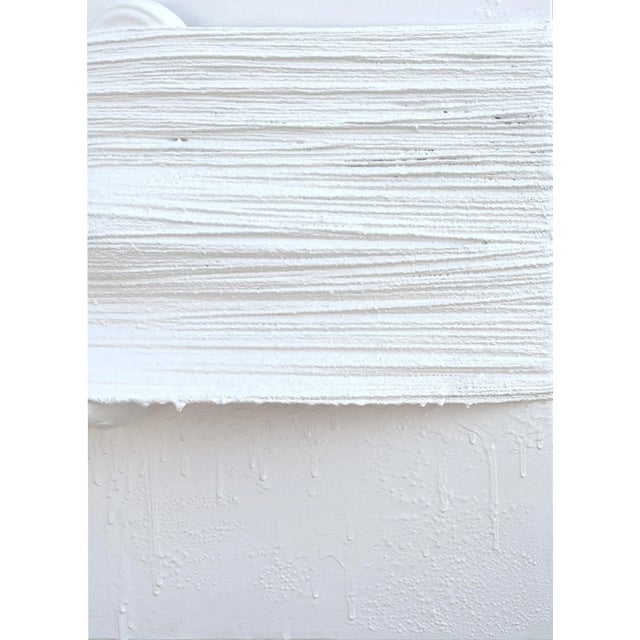 2022 “Stepping Out in Pink Sole” Contemporary White Found Object Shoe Painting by Tra' Slaughter For Sale - Image 9 of 10