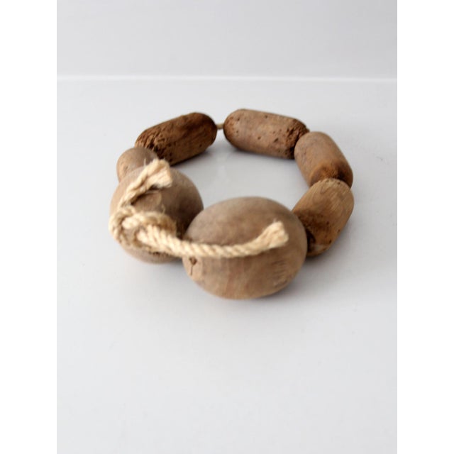 Mid 20th Century Vintage Wooden Fishing Net Floats For Sale - Image 5 of 12