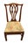 Traditional Mid 20th Century Wood Frame Floral Seat Chair For Sale - Image 3 of 15