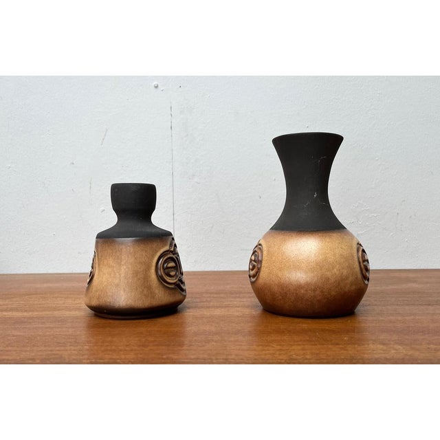 Mid-Century Danish Studio Pottery Vases from Frank Keramik, 1960s, Set of 2 For Sale - Image 15 of 18