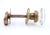 Art Deco Vintage Art Deco Glass Closet Door Knob Set For Sale - Image 3 of 5