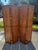 1970s Vintage Mirrored Wood Surround Chippendale Herringbone 4 Panel Floor Screen Room Divider For Sale - Image 5 of 6