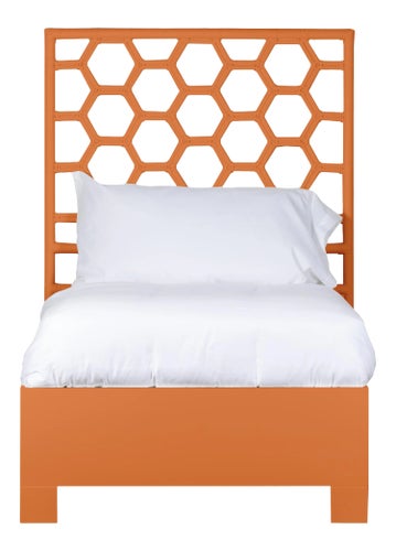 Honeycomb Bed Twin Extra Long - Orange