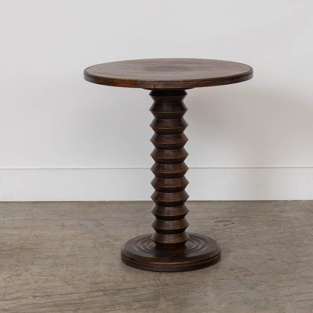 French Carved Side Table by Charles Dudouyt For Sale In Los Angeles - Image 6 of 10