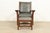 L. & J.G. Stickley, Inc. Stickley Mission Oak Arts & Crafts Bow Arm Lounge Chair With Ottoman For Sale - Image 4 of 12