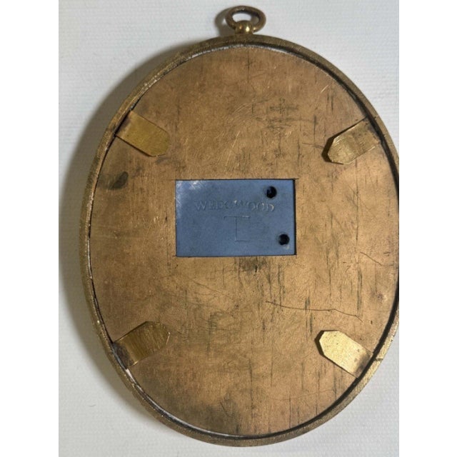 Antique 19th century Wedgwood jasperware Lady Templetown neoclassical oval plaque by Thomas Lovatt. Presented in period...