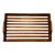 Vintage 1970’s Large Oak Slat Tray With Handles For Sale