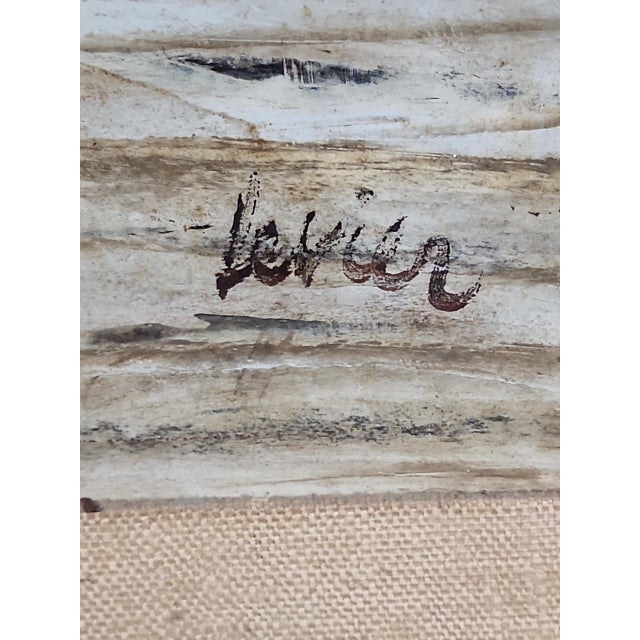 Rare size find, original oil on board painting by Charles Levier (Franco-American 1920-2003), in excellent condition. One...