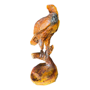 1950s Wood Carving of Golden Eagle.