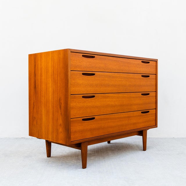 1960s Restored Ib Kofod-Larsen Danish Modern Teak Chest of Drawers by Brande Mobelfabrik For Sale - Image 16 of 16