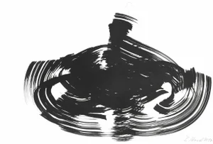 Illustration"The Black Dress 14" Original Artwork by Bettina Mauel
