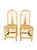 Pair of Vintage Hollywood Regency Bamboo & Rattan Dining Chairs | Palm Beach Coastal Chinoiserie Bent Bamboo High-Back Accent Chairs For Sale - Image 9 of 13