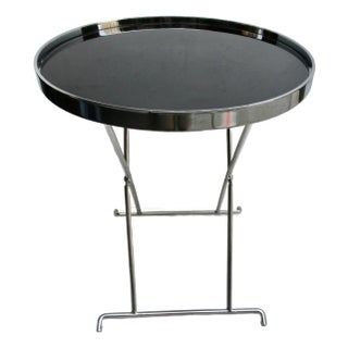 Art Deco Chrome Side Table For Sale