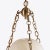 A beautiful carved alabaster globe is suspended from brass chains to create a hanging lantern. The alabaster features a...