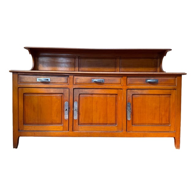 Brasserie-Style Buffet in Beech, 1940s-1950s For Sale