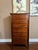 Antique French Chest of Drawers Semainier Louis XVI White Marble Mahogany C1900 For Sale - Image 4 of 18