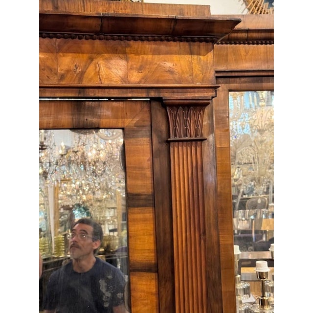 Traditional 19th C. Italian Empire Walnut Mirrors For Sale - Image 3 of 7