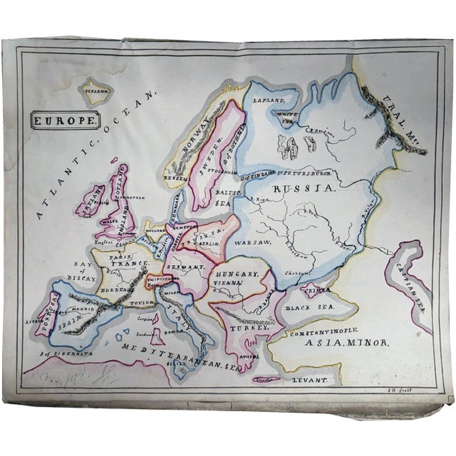 Mid 19th Century S. Highley | Hand-Drawn Manuscript Atlas of Modern and Ancient Geography | 1842 For Sale - Image 5 of 17