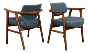 Mid 20th Century Erik Kierkegaard Teak Chairs - A Pair