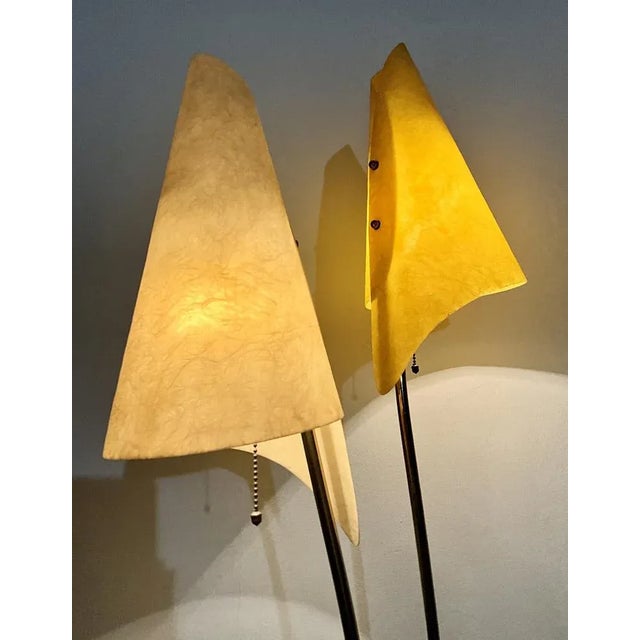 1960s Fiberglass and Steel Floor Lamp by Carl Auböck, 1950s For Sale - Image 5 of 13