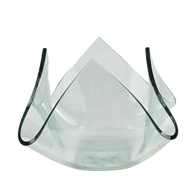 Glass Centerpiece, 1990s For Sale