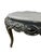 Vintage French-Style Round Marble-Top Coffee Table With Black Cabriole Base For Sale - Image 11 of 11