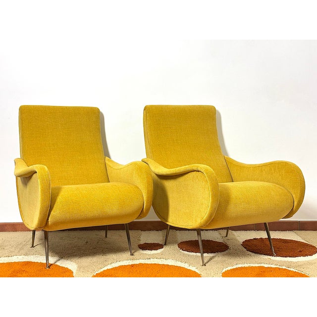 Italian Lady Lounge Chairs attributed to Marco Zanuso, 1960s, Set of 2 For Sale - Image 13 of 13