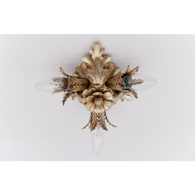 Mid-Century Modern Florentine Ceiling Lamp by Banci Firenze, Italy, 1960s For Sale - Image 3 of 9