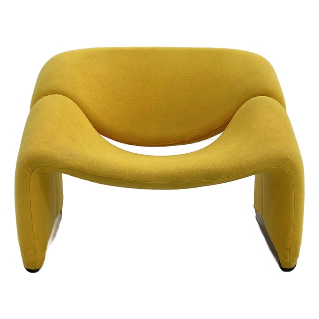 Yellow F598 Groovy Chair by Pierre Paulin for Artifort, 1970s For Sale