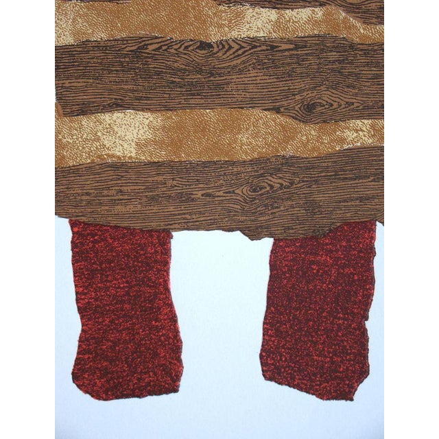 Enrico Baj, Composition, 1962, Original Embossed Lithograph For Sale - Image 8 of 14