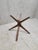 Mid 20th Century MCM Sculptural Walnut Round Glass Dining Table For Sale - Image 5 of 5