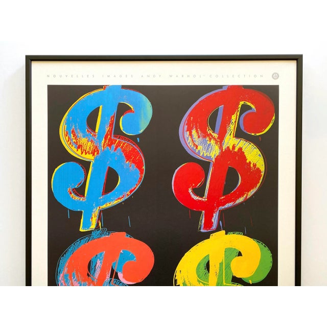 This Andy Warhol Estate very rare vintage 1989 first edition offset lithograph print large custom framed Pop Art poster "...