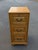 Vintage Winners Only 3 Drawer Light Brown Oak File Cabinet / With Lock and Key For Sale - Image 4 of 10