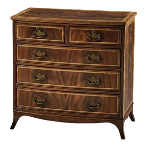 George III Bow Front Bedside Dresser