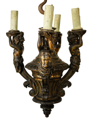 Chandelier with Four Greek Mythological Figures, 2010s