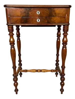 Antique Dutch Sewing Table in Mahogany, 1880s