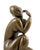 This Art Deco brown patinated bronze female nude sculpture from the 20th century is mounted on a green marble base. The...