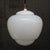 Bauhaus Vintage Industrial White Opaline Glass Pendant Light For Sale - Image 3 of 8