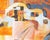 Orange Abstract Oil on Board Painting by George Coggeshall For Sale - Image 8 of 9