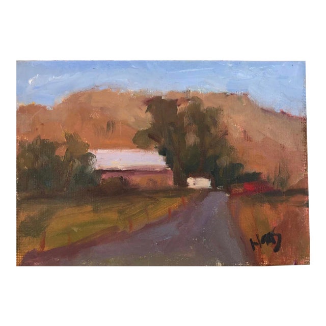 Pena Adobe Barn in Summer Original Oil Painting For Sale
